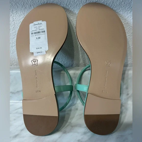 GIANVITO ROSSI
Women's Jaey Leather Thong Flat Blue Sandals - Picture 5 of 8